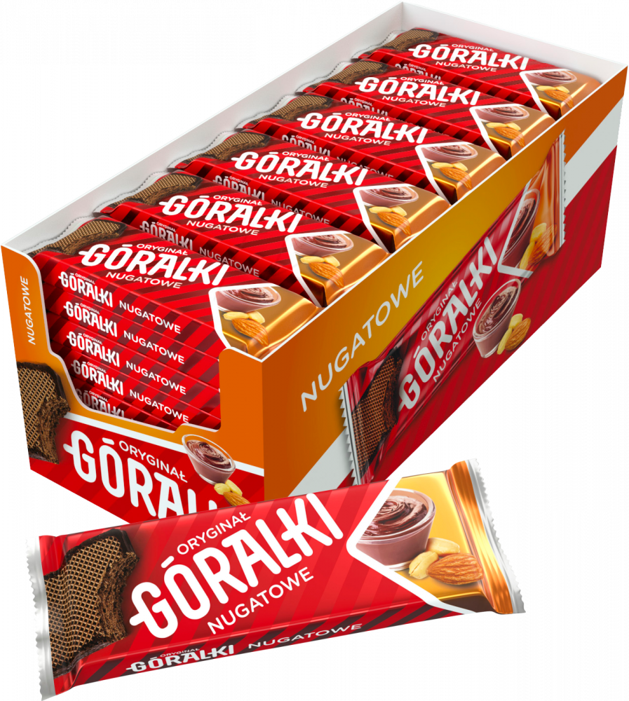 36x Wafelek Góralki, nugatowy, 45g
