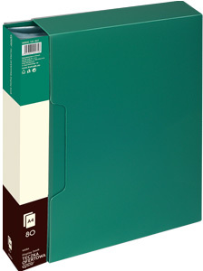 Album ofertowy Grand 9008A, A4, 80 koszulek, zielony