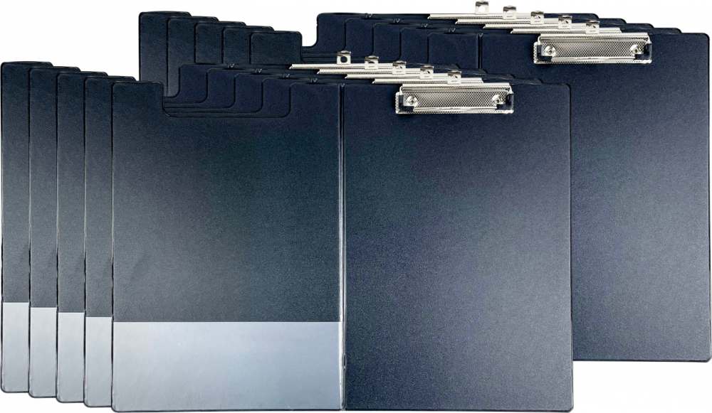 10x Clipboard Viking, z okładką, A4 czarny