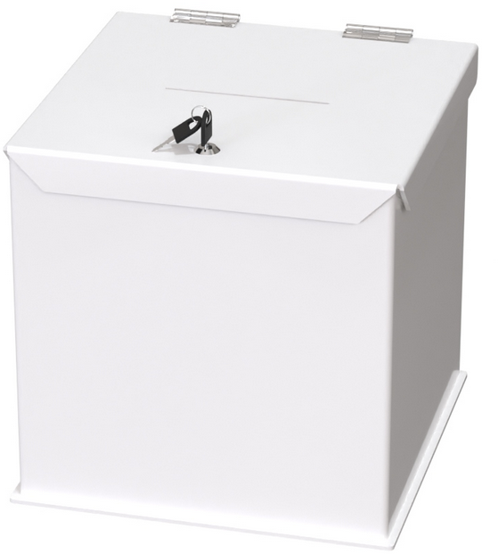 Skarbona na zbiórki/ urna na ankiety/losowania Artcop MU1-35-b, biały
