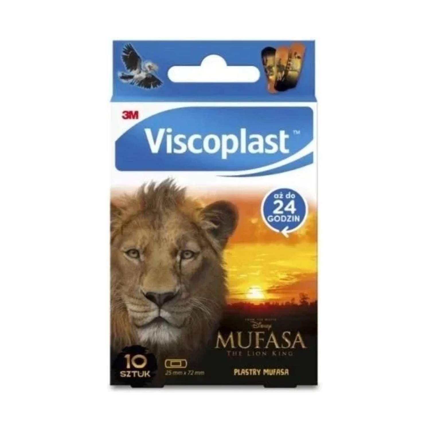Viscoplast mufasa - plastry 72 mm x 25 mm, 10 sztuk