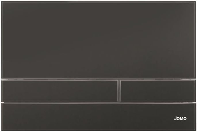 Werit Exclusive 2.1 przycisk spłukujący do WC szkło czarne/ramka czarny mat 102-000000313