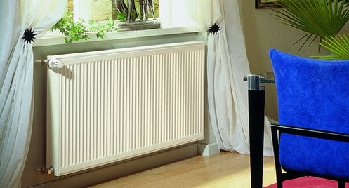 Purmo Compact grzejnik płytowy 90x140 cm podłączenie boczne biały C22 900x1400