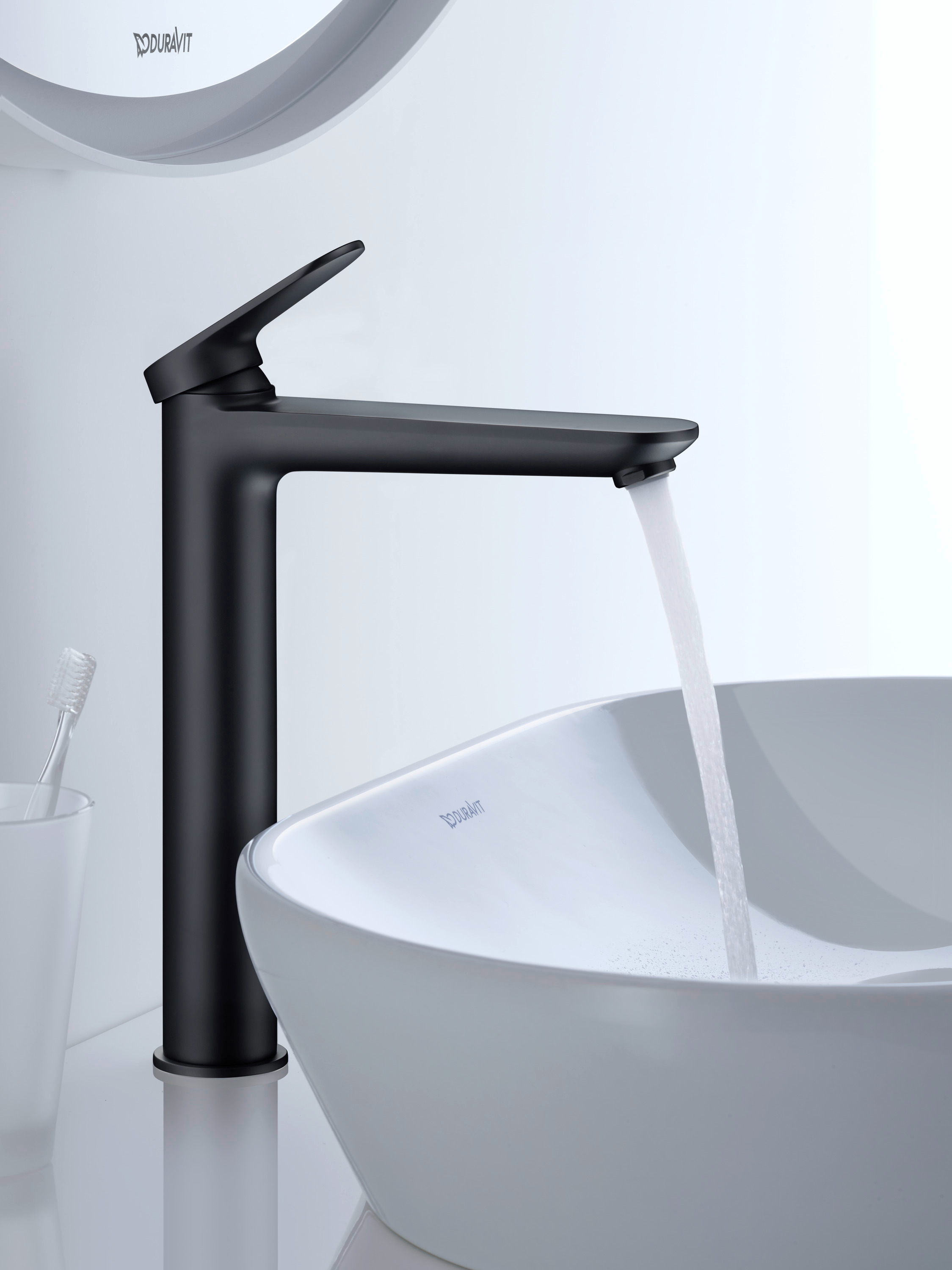 Duravit Wave bateria umywalkowa stojąca czarny mat WA1040002046 - Wysyłka w 24h