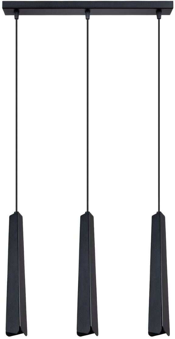 Sollux Lighting Prysm lampa wisząca 3x8 W czarna SL.1402