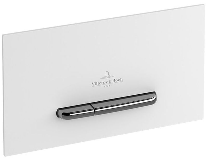 Villeroy & Boch ViConnect E300 przycisk spłukujący do WC chrom mat/biały mat 922169N5 - Wysyłka w 24h