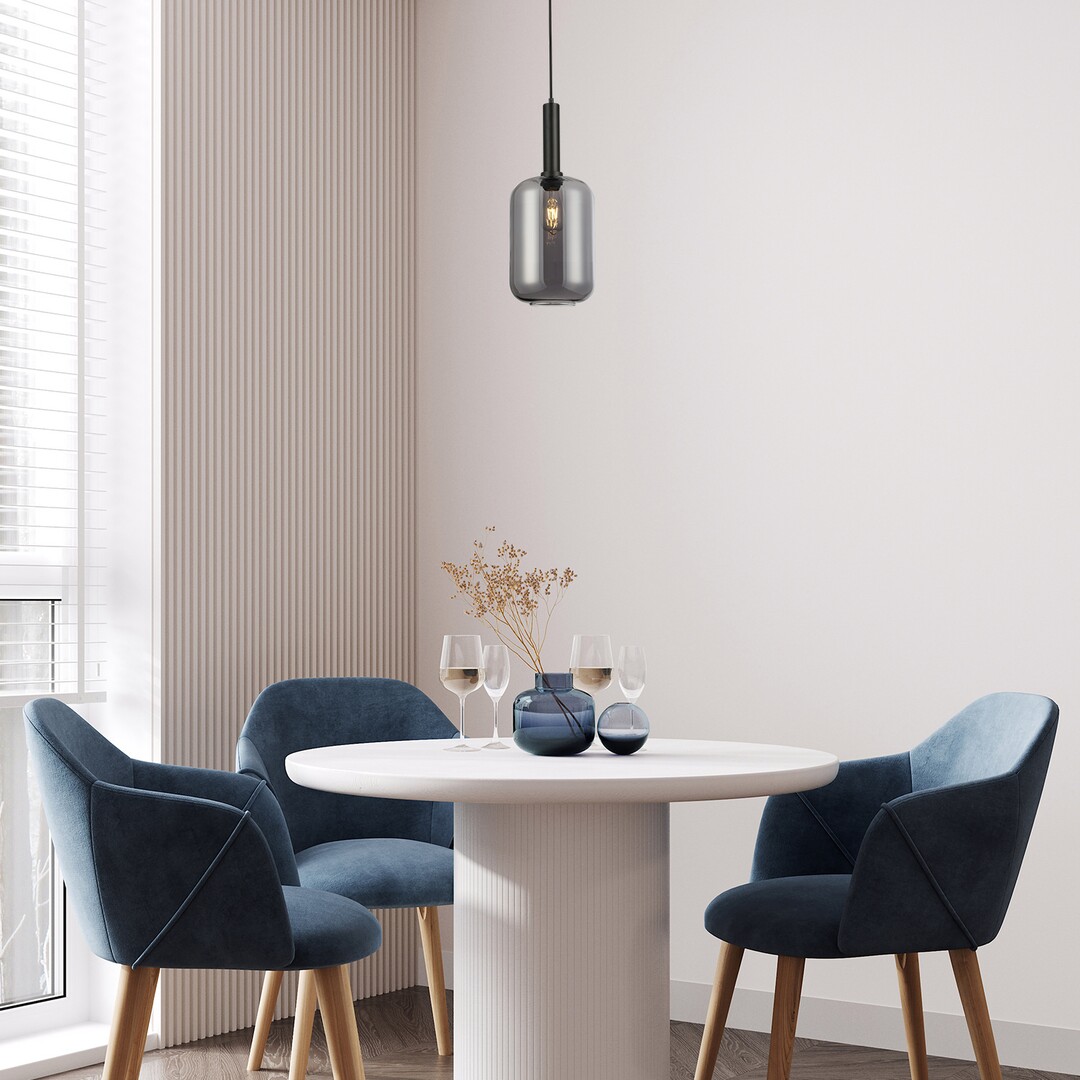 Rabalux Lissandra lampa wisząca 1x40W czarny mat 72101