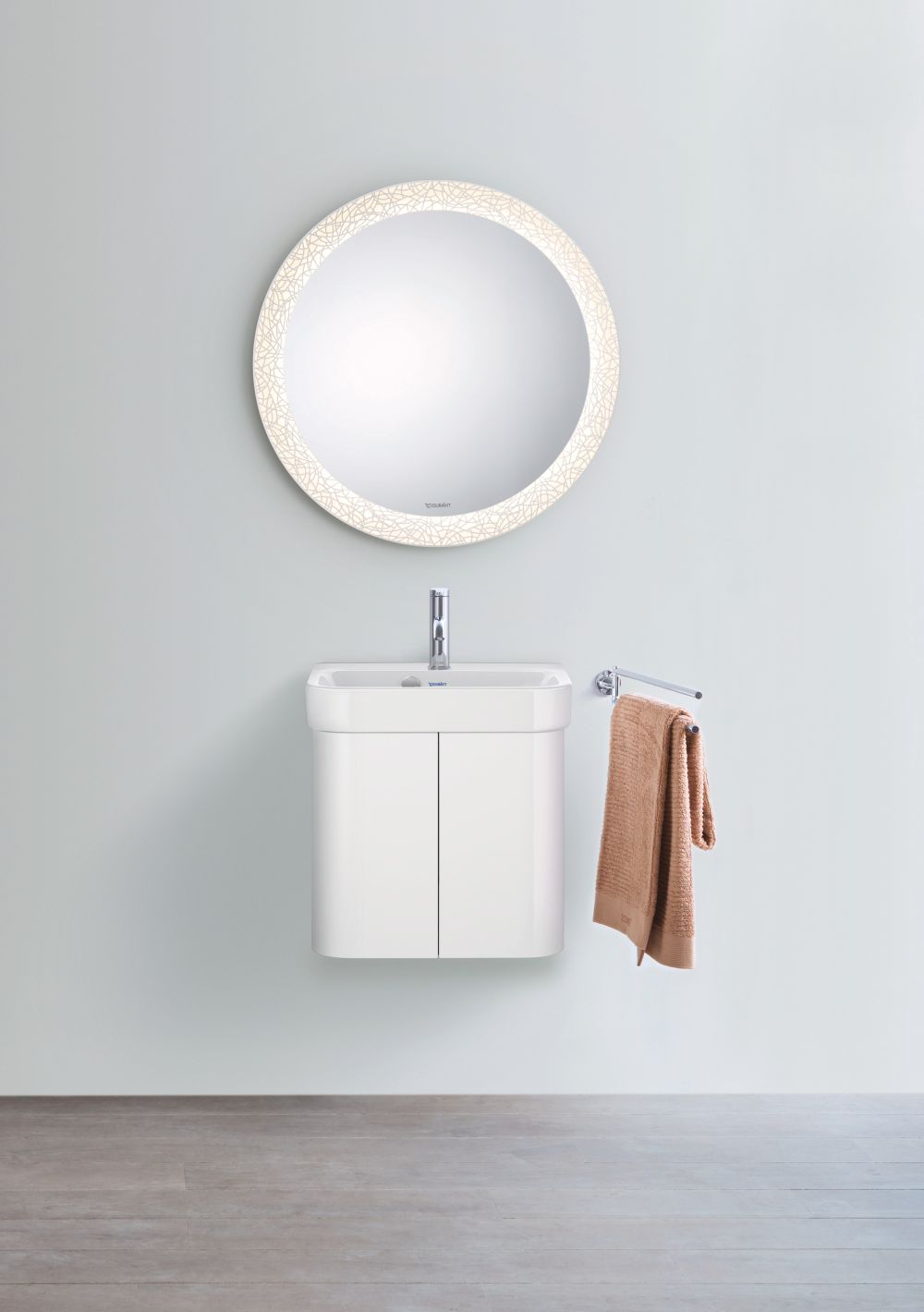 Duravit Happy D.2 umywalka 50x36 cm meblowa półokrągła biała 0710500000