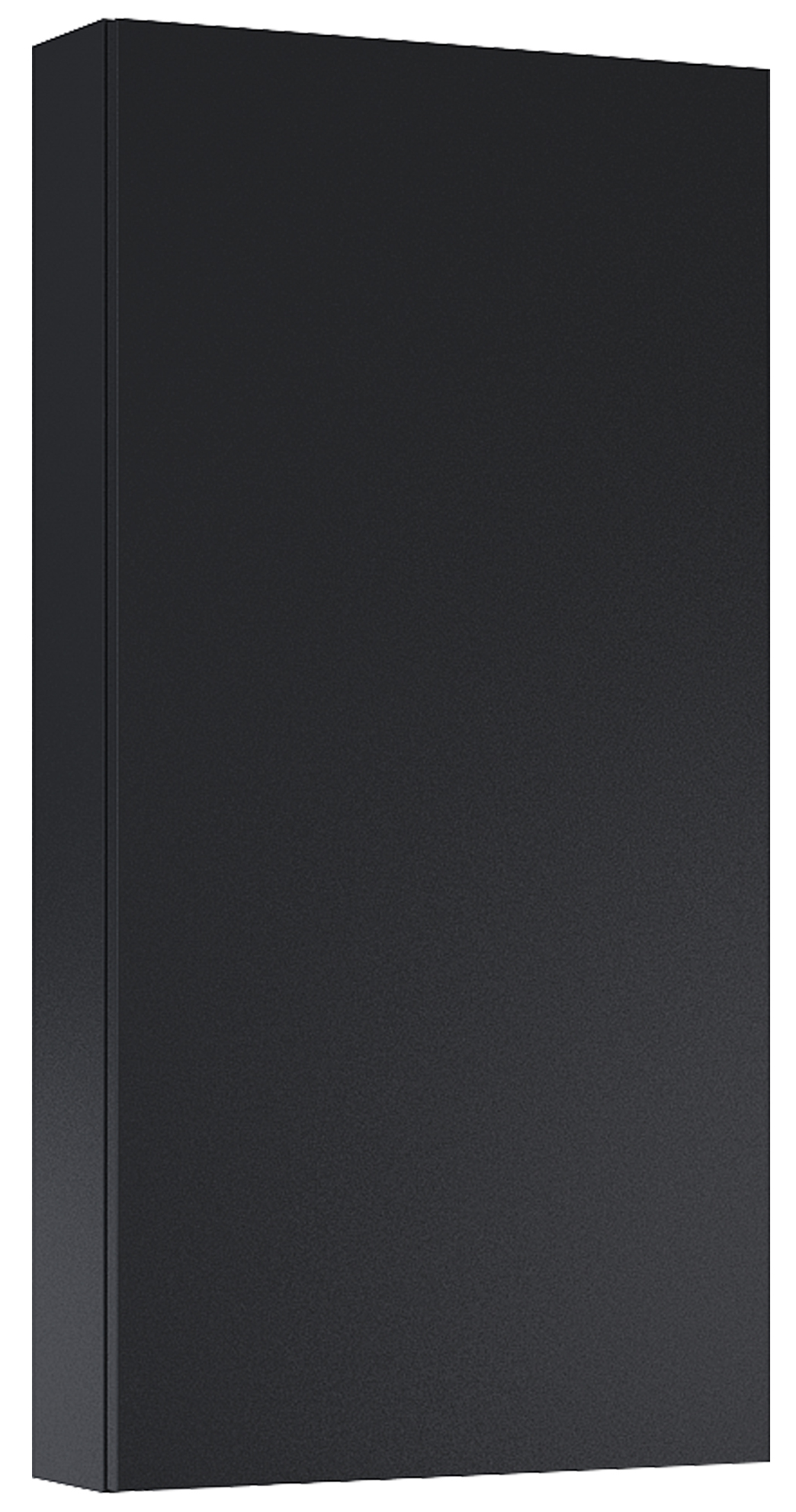 Roca Extra szafka 40x12,6x80 cm boczna wisząca czarny mat A857957532