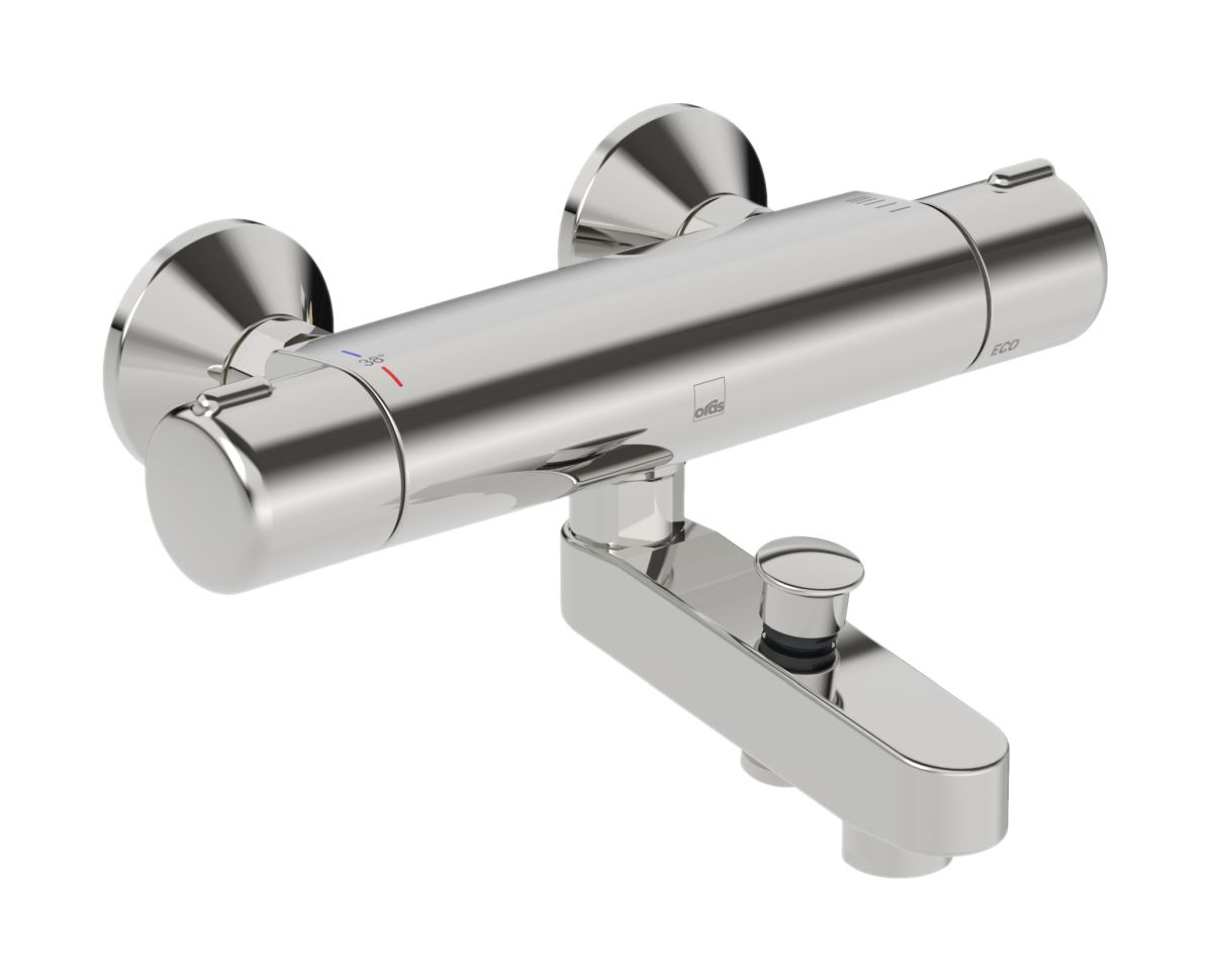 Oras Nova bateria wannowo-prysznicowa ścienna termostatyczna chrom 7442U