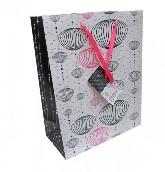 Ozdobne opakowanie, torebka na prezent 26x32 wz. Paw Decor 02