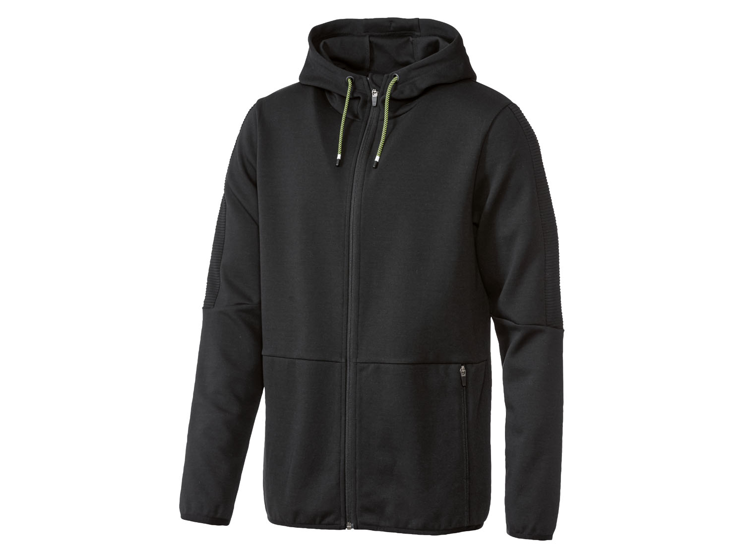 Crivit Bluza dresowa męska z kapturem, z bawełną M 48/50, Czarny