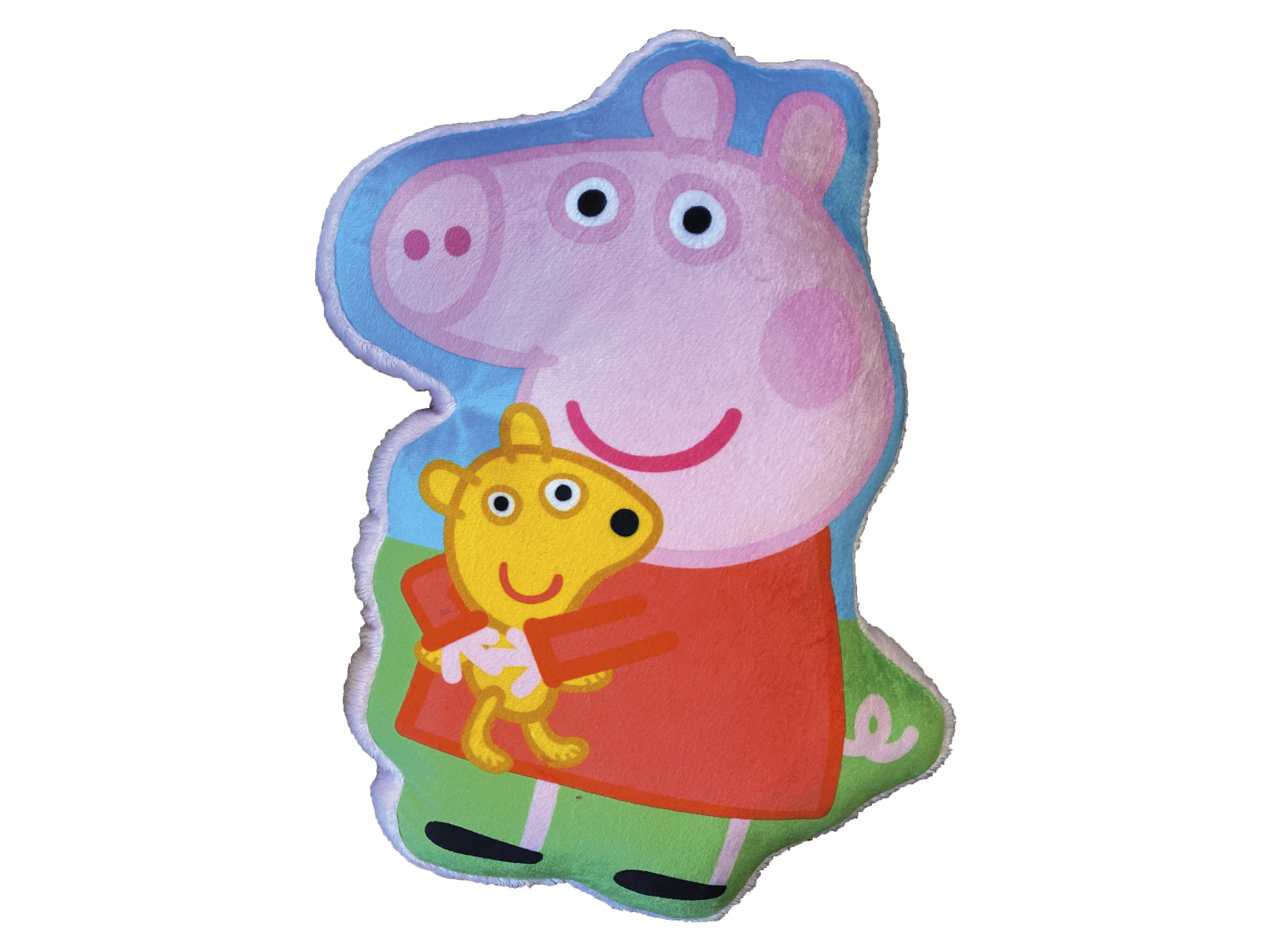 Bricks & Brands Poduszka podróżna z postaciami z bajek, 25 cm Świnka Peppa