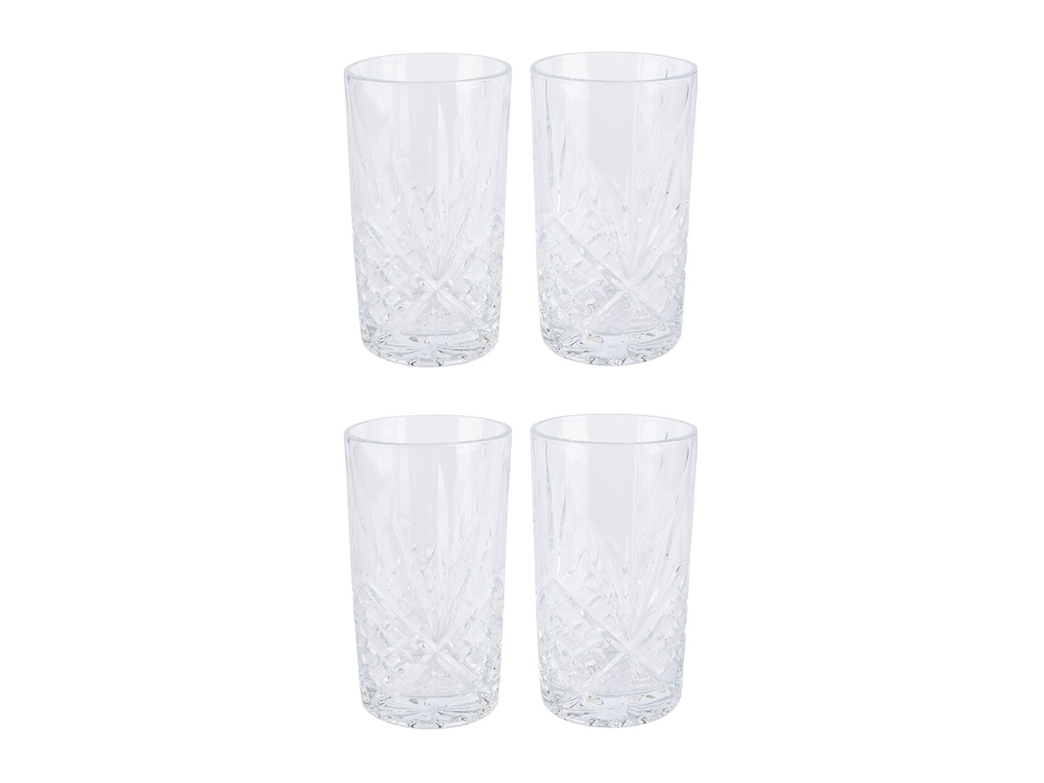 Ernesto Zestaw 4 szklanek Szklanki do wody i drinków
