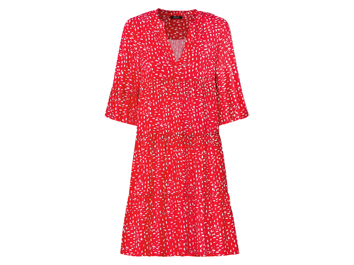 esmara Sukienka damska z wiskozy, 1 sztuka 42, Czerwony