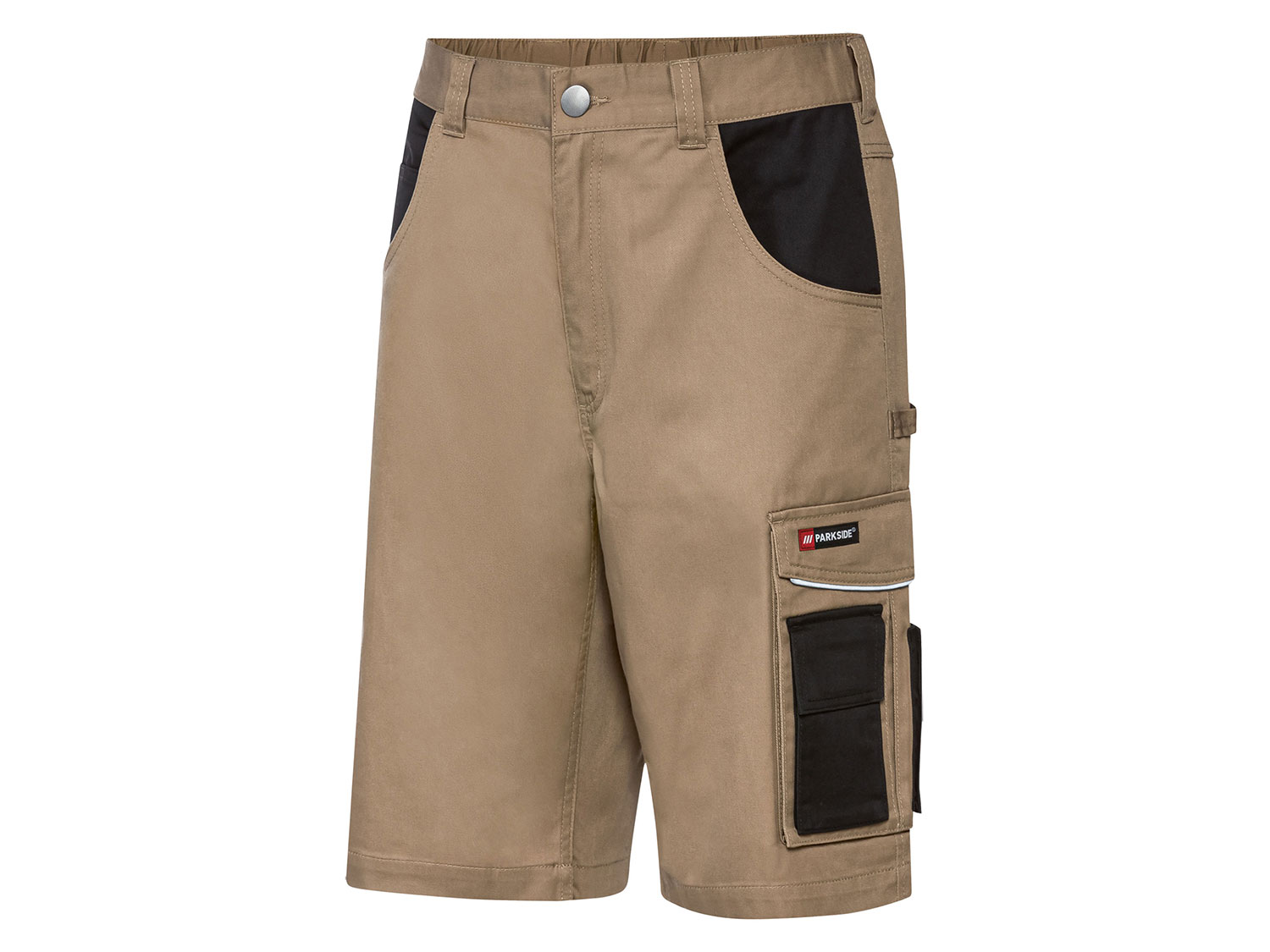 Parkside Bermudy robocze męskie 48, Brązowy/Czarny
