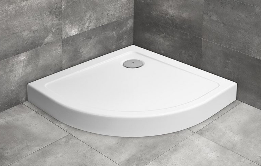 Darmowa Dostawa - Brodzik półokrągły 80x80 cm biały Radaway Doros A Compact SDRA808005