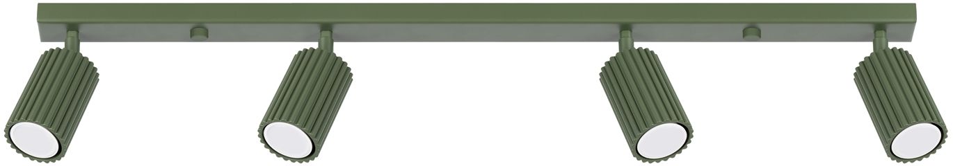 Darmowa Dostawa - Lampa podsufitowa 4x10 W zielona Sollux Lighting Karbon SL1622