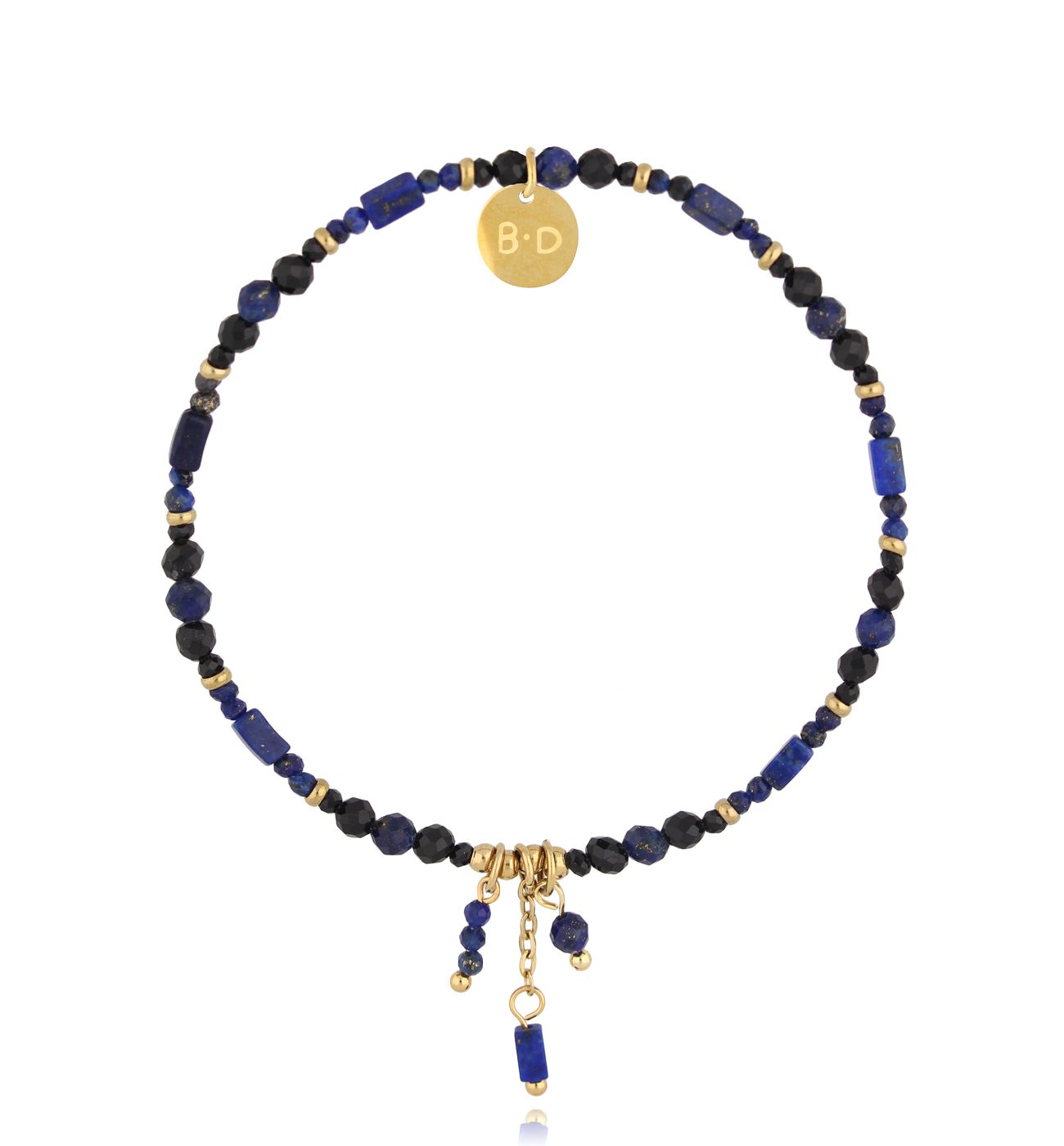 Bransoletka z turmalinami i lapisami BTW3030