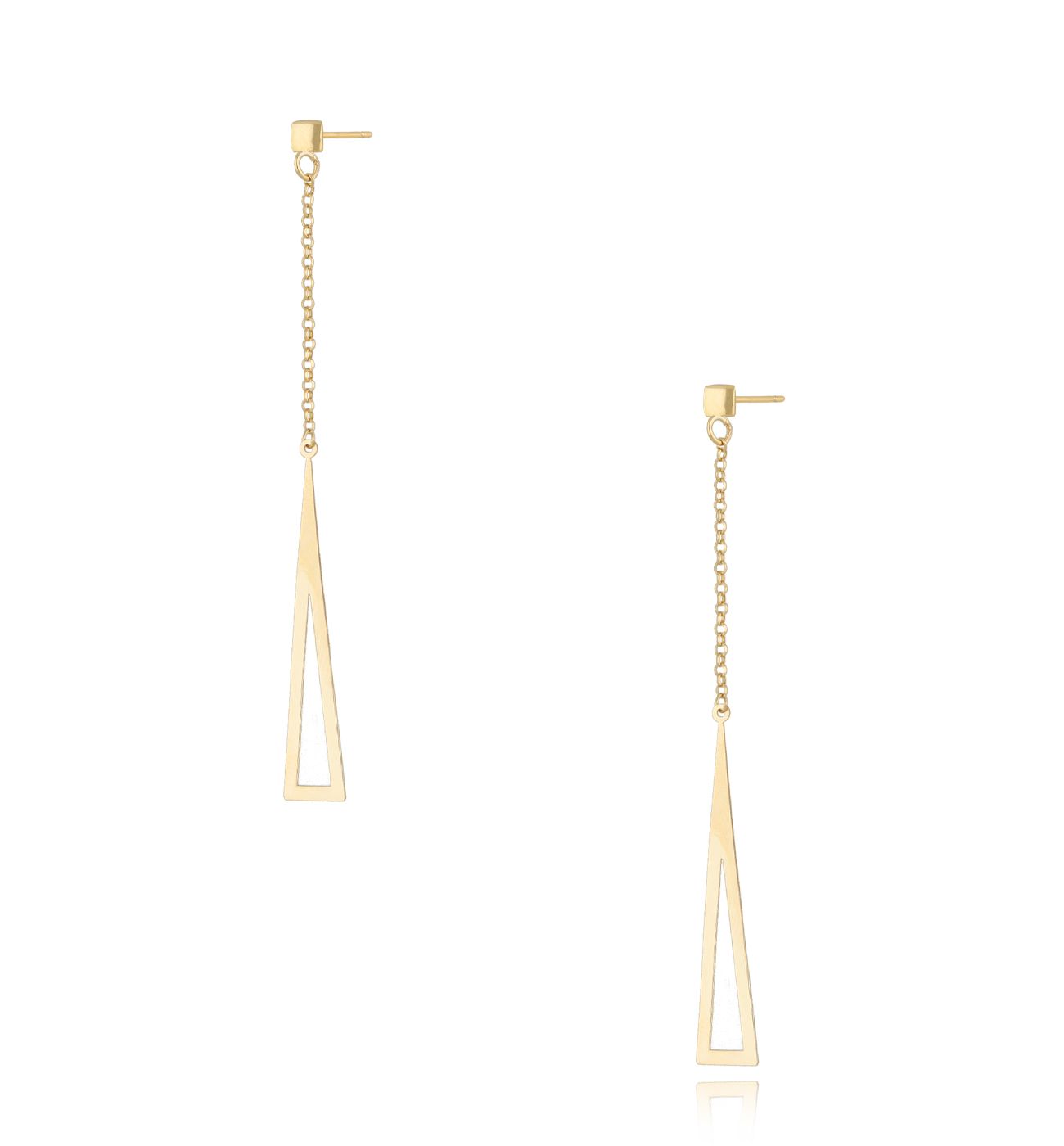 Kolczyki złote długie Felicita - By Dziubeka