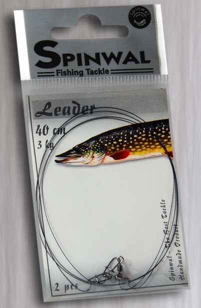 Spinwal Przypon Wolframowy Leader 40cm 3kg