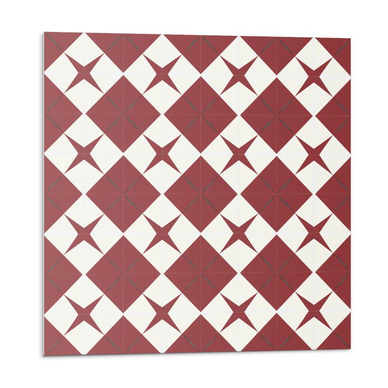 Kafelki samoprzylepne Wallfluent 20x20 cm Wzór gwiazd na diamentach 20 szt.