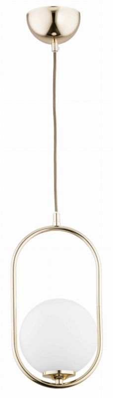 Lampa sufitowa Alfa Noval złoto-biała wym: 80 x 16 x 15 cm 1xE14 x 40W 1 szt.