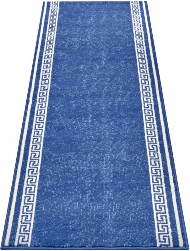 Chodnik Hanse Home 80x250cm,tradycyjny wzór do przedpokoju-korytarza ,niebieski 1 szt.