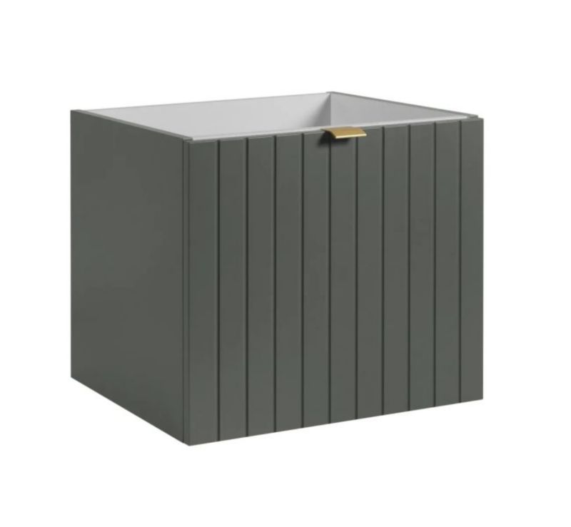 Szafka pod umywalkę KROFAM HARMO 50 cm szaro-zielony półmat bez umywalki 1 szt