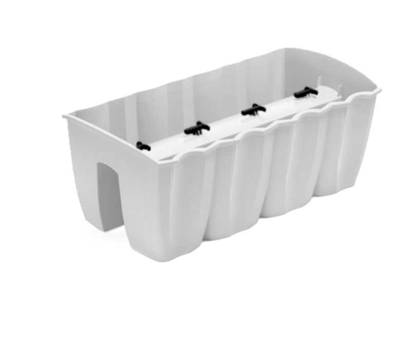 Doniczka na balustradę Prosperplast Crown biała DCRO 60 cm 1szt