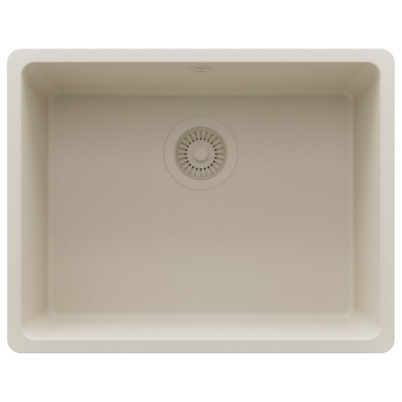 Zlewozmywak podblatowy Wenecja Easy PRIMAGRAN 56x44cm do szafki od 60cm, Beżowy + Syfon, S070, 1 szt.