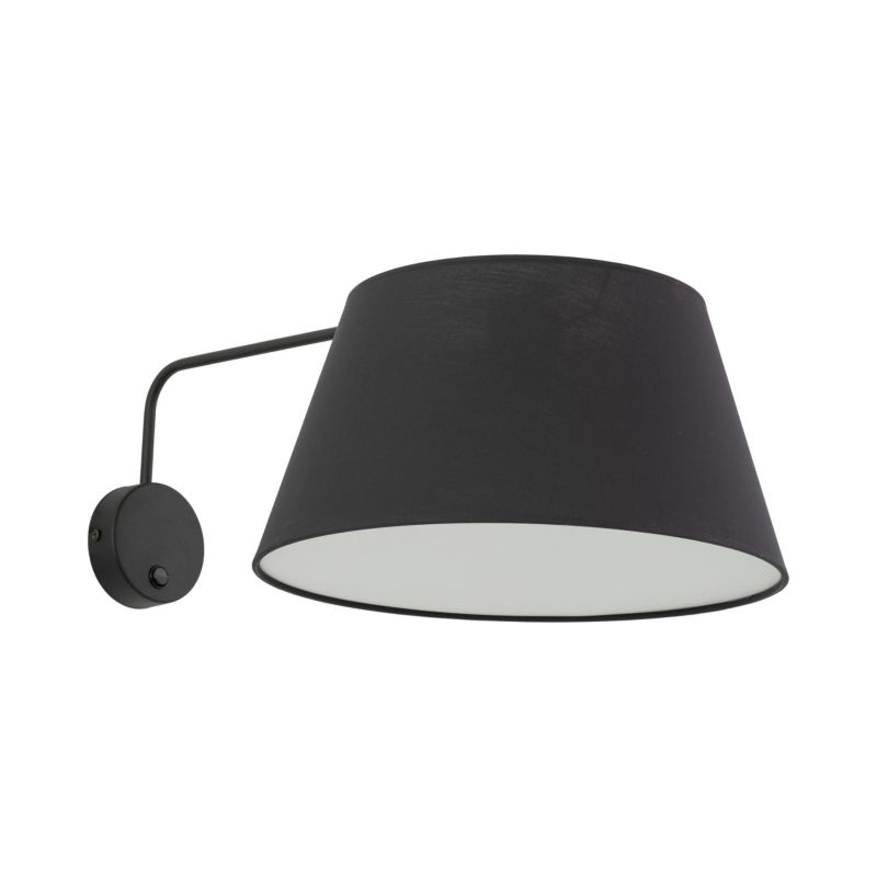 Kinkiet TK Lighting Formo czarny 1x e27 trapez abażur -1szt.
