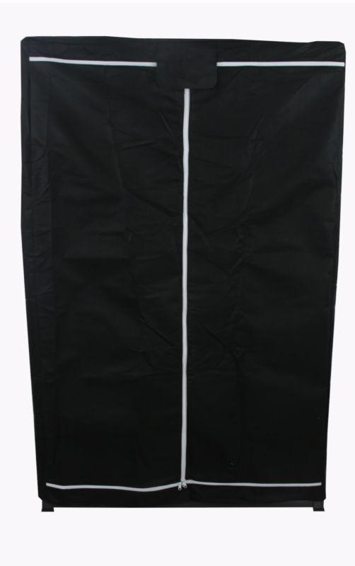 Pokrowiec ochronny na regał MODO24 196X150X40 cm futerał na stojak czarny 1 szt.