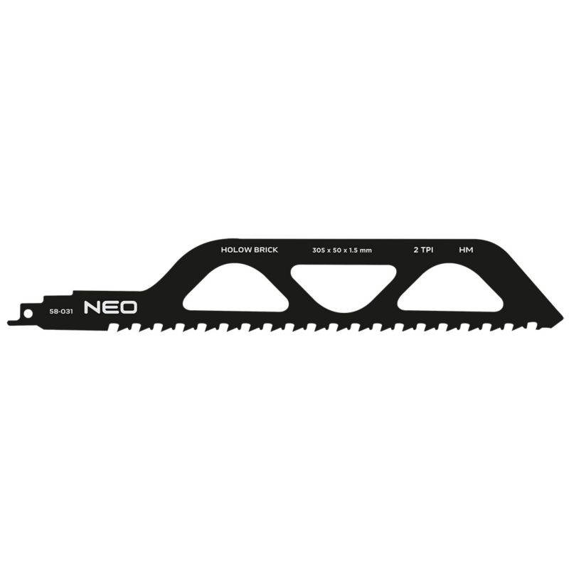 Brzeszczot do piły szablastej NEO TOOLS, HM, 305 x 50 x 1.5 mm, 2TPI 1 szt