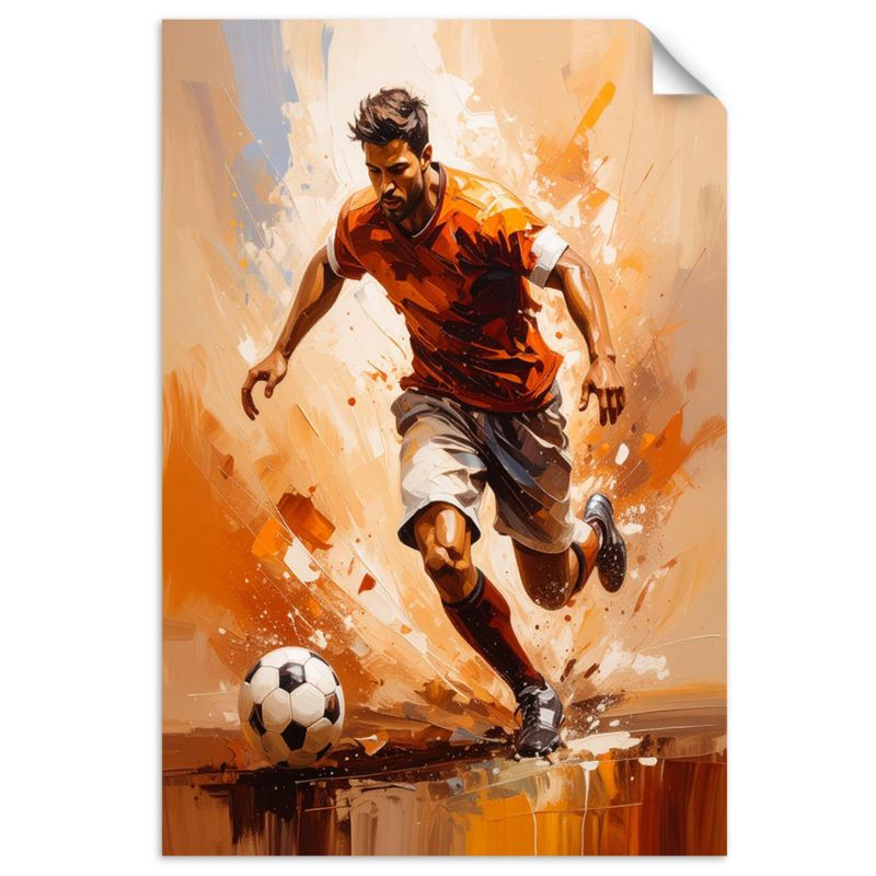 Naklejki samoprzylepne do pokoju dziecka Feeby Piłkarz w akcji 30x45cm 1szt