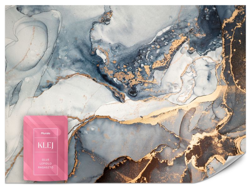 Fototapeta Muralo Niebieski Abstrakcyjny Marmur 300x210 cm 1szt.