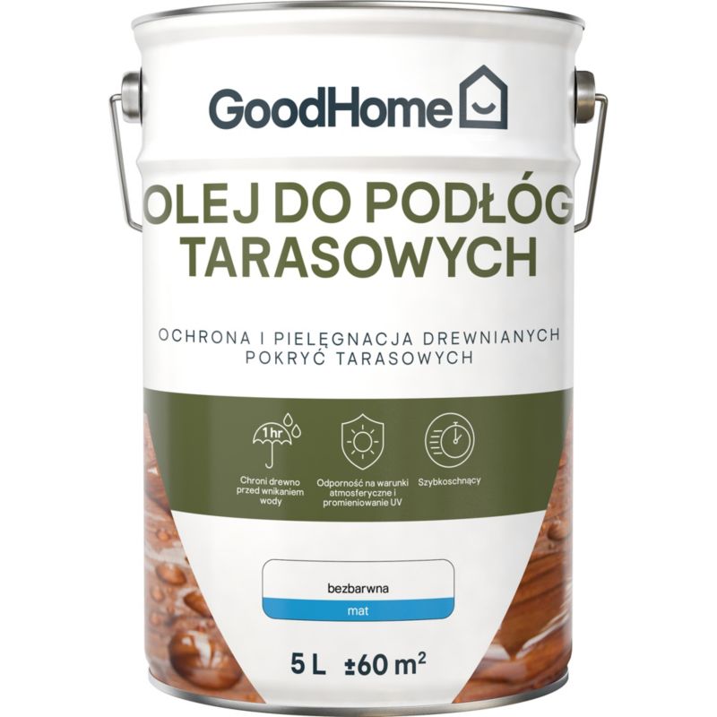 Olej do tarasów GoodHome bezbarwny 5 l