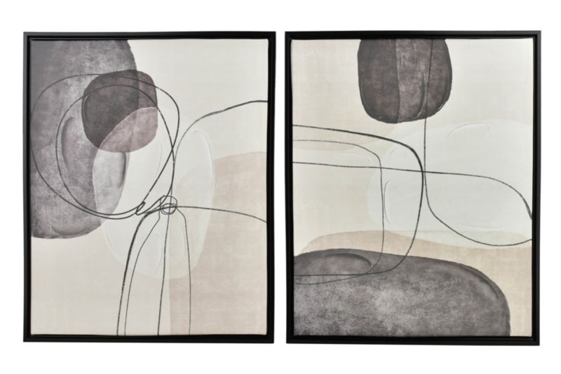 Obraz z tworzywa INGA 40x50 cm czarna rama 2 szt.