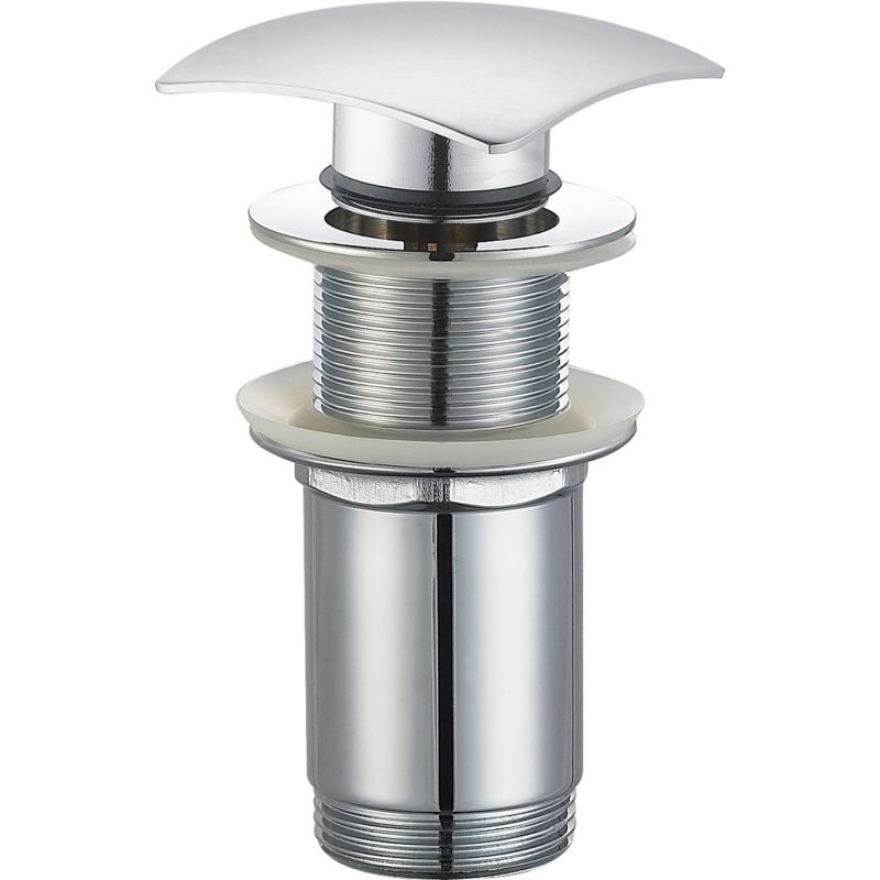 Korek do umywalki Oltens Rovde Chrom klik-klak kwadratowy bez przelewu 1 szt.