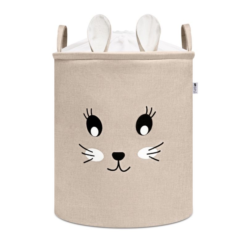 Kosz na zabawki SIPO, rozmiar XXL, premium, zamykany na ściągacz, z uchwytami, królik, 1 szt.