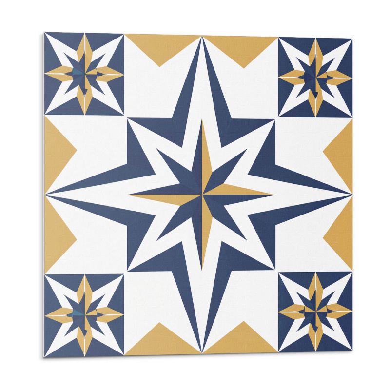 Kafelki samoprzylepne Wallfluent 30x30 cm Kwantowe gwiazdy w geometrycznych formach 9 szt.