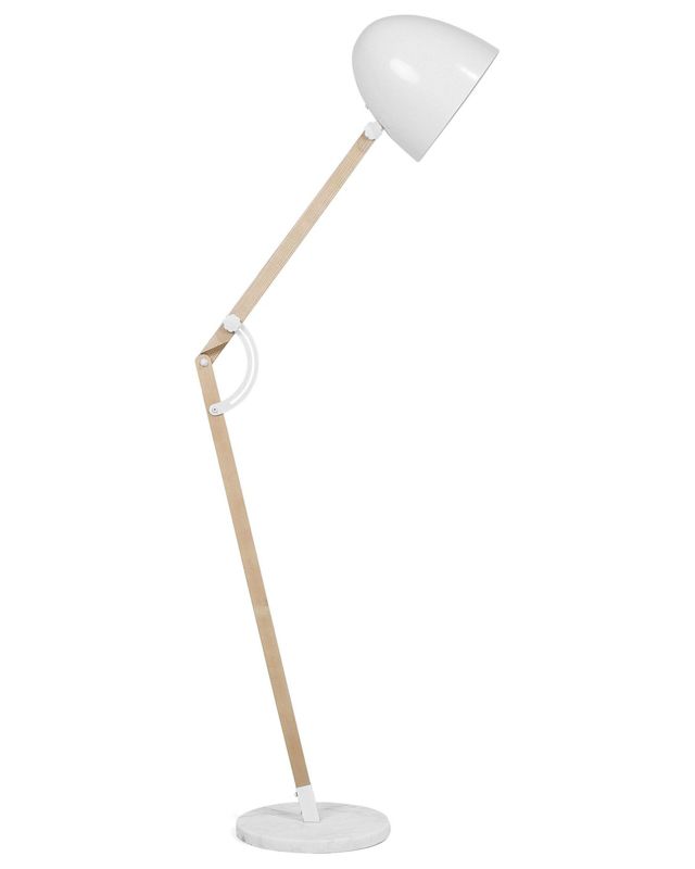 Lampa podłogowa Hetton Drewno Biały 1 szt.