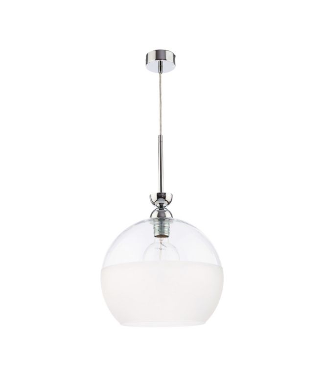 Lampa sufitowa Jupiter VIX chromowana-biała 1xE27x40W IP20 - 1 szt