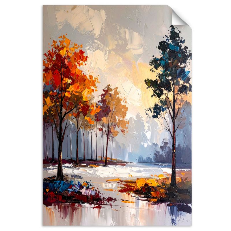 Naklejka na ścianę Feeby Krajobraz Las Drzewa Natura 70x100cm 1szt