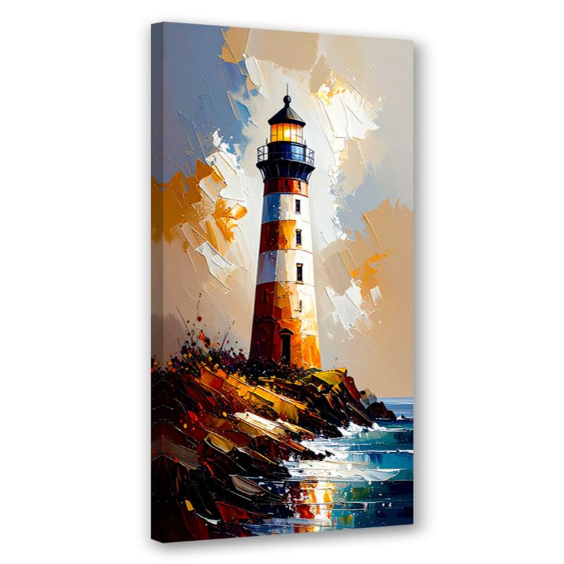Obraz nowoczesny do salonu biura Feeby Latarnia morska Natura 50x100cm 1szt
