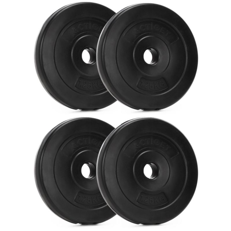 Obciążenie do sztangi Actiget 1,25 kg talerze bitumiczne 31 mm 4 szt.