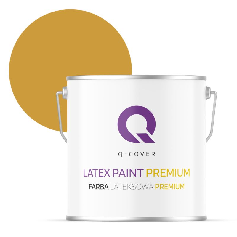 Farba Lateksowa Premium Plamoodporna do Ścian i Sufitów Q-Cover Sepia H6737 Głęboki Mat 5L