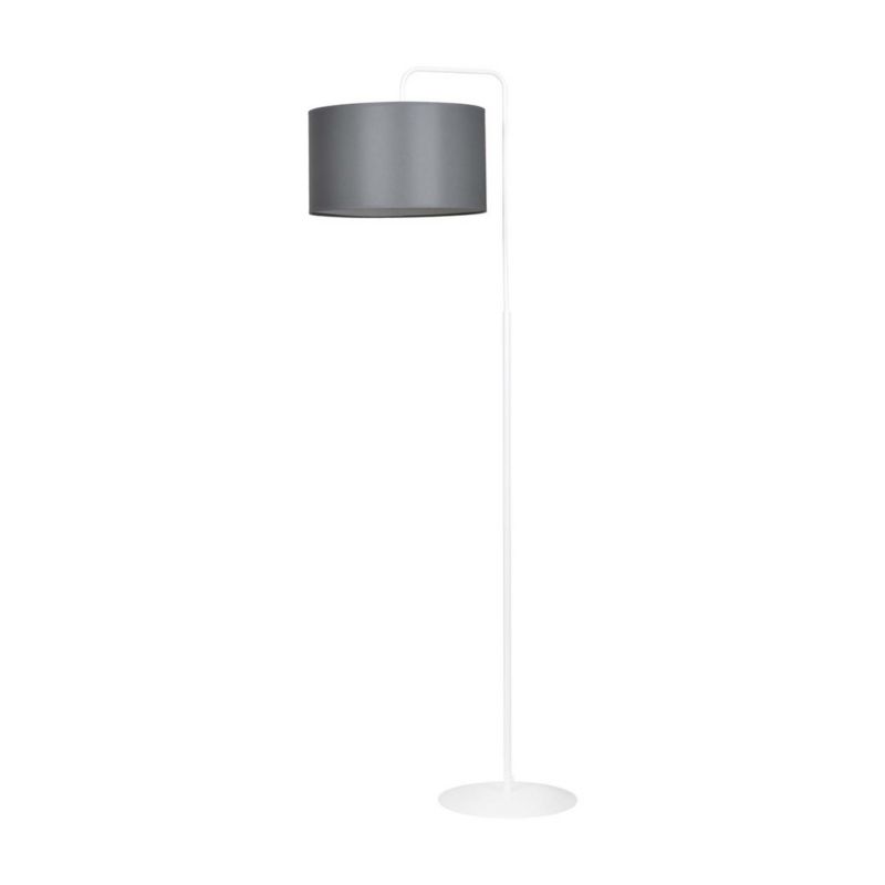 Lampa podłogowa stojąca Emibig Trapo biało-szara 1 x E27 x 15W wym: 150 x 35 x 52 cm - 1 szt.