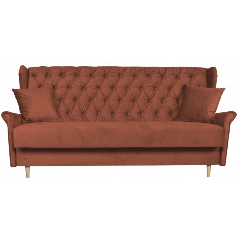 Sofa do salonu rozkładana Family Meble GAJA brązowa 1szt