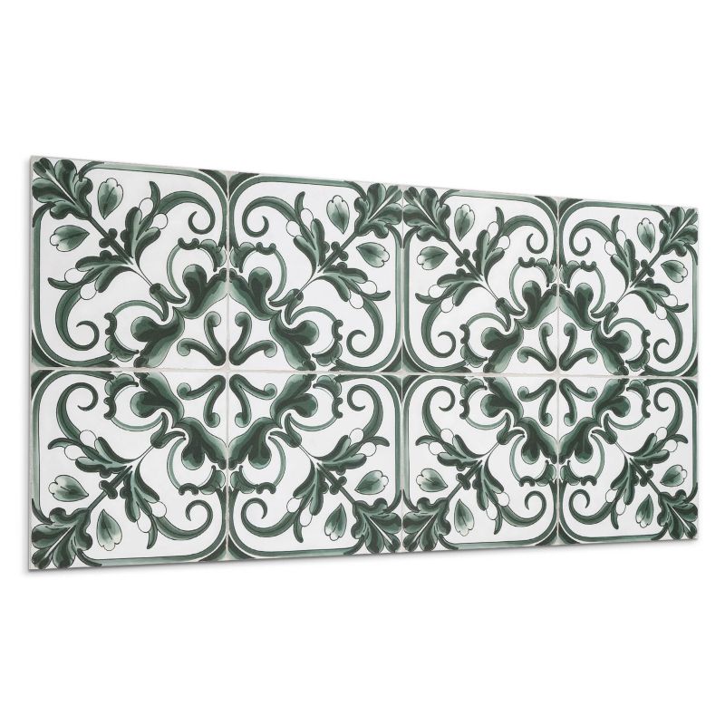 Panel samoprzylepny Wallfluent 120x60 cm Geometria roślinnych kwadratów 1 szt.